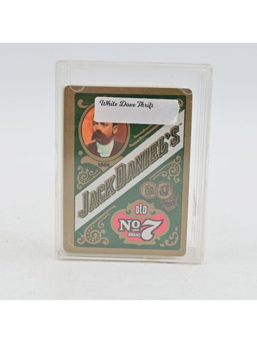 Jack Daniels Old No. 7 Brand Playing Cards In Plastic Case Whiskey Bar Decor